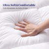 Dexmalle 650gsm 3D+7D Fiber Fill White King Size Quilted Fitted Mattress Pad - 3 of 4