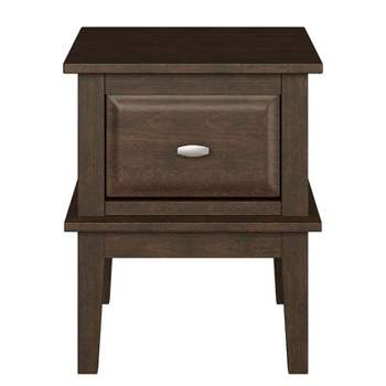 Minot Wood 1 Drawer End Table in Cherry - Lexicon