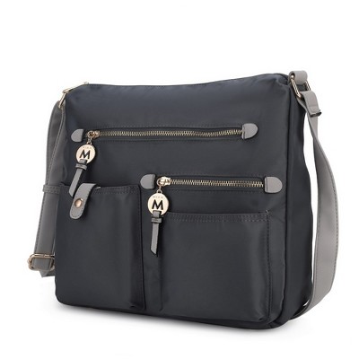 MKF Collection Serena Color-Block Nylon Women’s Shoulder Bag by Mia K