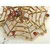 Anna-Kaci Women's Rhinestone Spider Brooch Pin with Black Gemstone Accents - 3 of 4