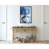 Kate & Laurel All Things Decor Sylvie Colorful Majestic Reindeer In Snow Framed Canvas Wall Art by Rachel Christopoulos - 4 of 4