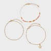 Beachside Starfish Anklet Set 3pc - Wild Fable™ Gold - 2 of 3
