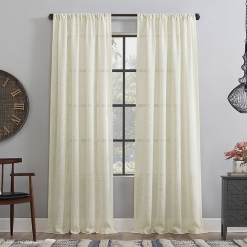 Semi Sheer Curtain Panel Clean Window, Can You Wash Sheer Curtains