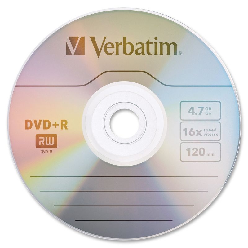 Verbatim AZO DVD-R 4.7GB 16X with Branded Surface - 50pk Spindle - 120mm - Single-layer Layers - 2 Hour Maximum Recording Time, 2 of 3