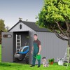 NicBex 8*10ft Outdoor Storage Shed  Weatherproof Garden Shed, Garden Big Spire Tool Storage for Storing Tools and Garden Equipment, Black - 4 of 4