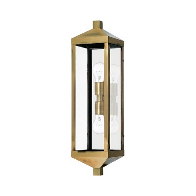 Livex Lighting Nyack 2 - Light Wall Light in  Antique Brass