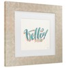 Trademark Fine Art - Janelle Penner Hello I Matted Framed Art - 3 of 4