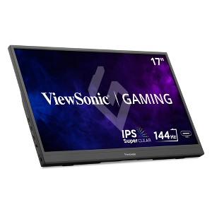 ViewSonic VX1754 17 Inch 1080p IPS Portable Gaming Monitor with 144Hz, AMD FreeSync,2 Way Powered 60W USB C, Mini HDMI, and Built-in Stand with - 1 of 4