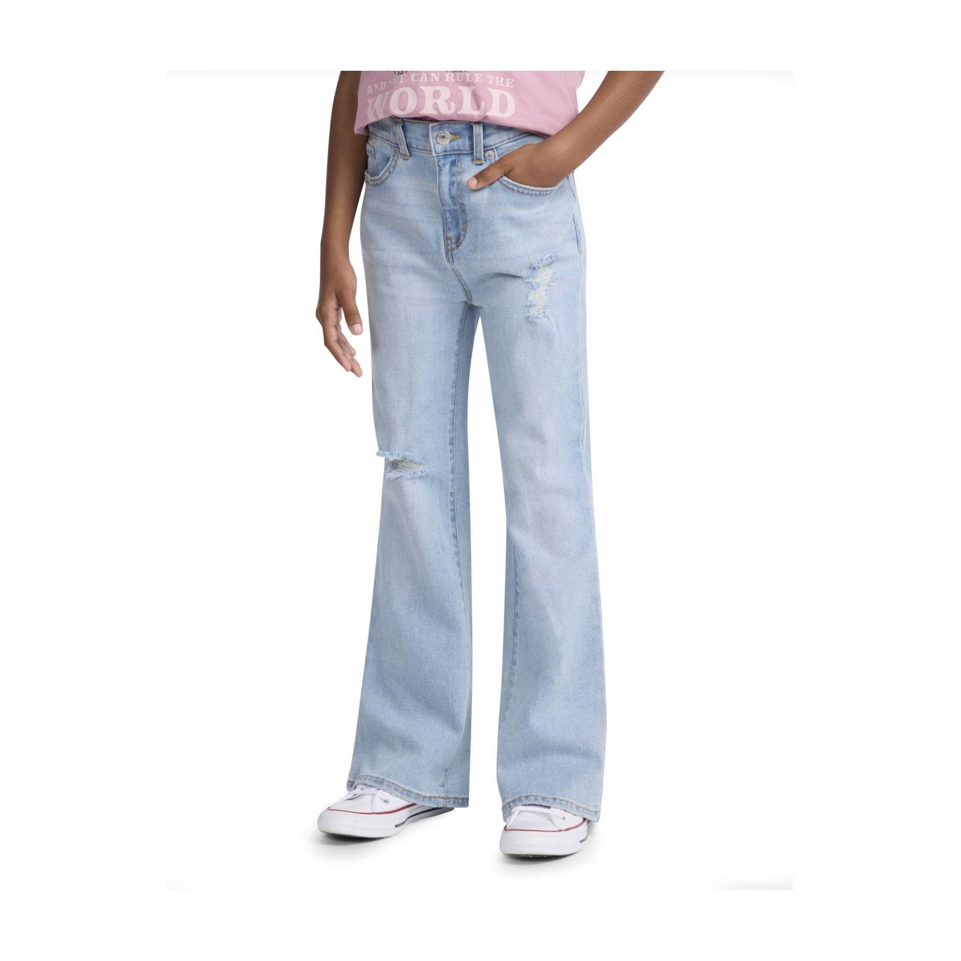 Levi's® Girls' Baggy Fit Flare Jeans - Light Wash 14