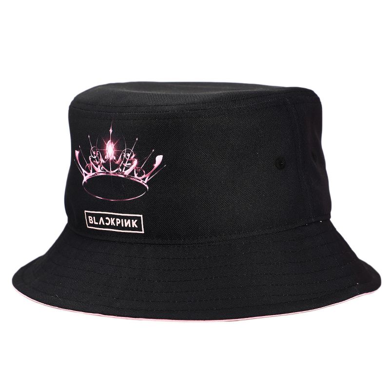Blackpink Tiara Logo Black Bucket Hat, 3 of 6