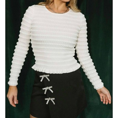 Women's Livia Ruffle Long Sleeve Top - Sunland 17