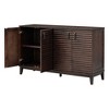 NicBex Elegant Buffet Cabinet with Large Storage Retro Style 4-door Sideboard Cabinet with Adjustable Shelves and Metal Handles - image 3 of 4