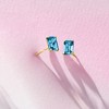 Pure Collection by Ross-Simons 1.20 ct. t.w. London Blue Topaz Stud Earrings in 14kt Yellow Gold - 3 of 4