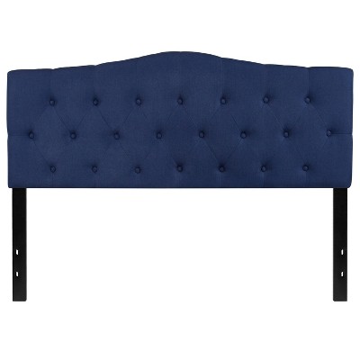 Emma and Oliver Arched Button Tufted Upholstered Headboard
