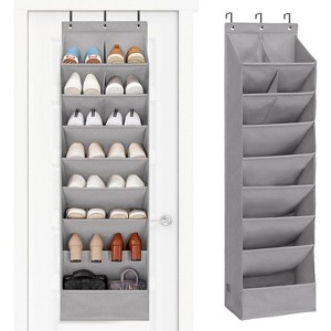Heavy-Duty Over-The-Door Shoe Organizer with Deep Pockets - Large Capacity Hanging Rack for Dorms, Closets & Narrow Doors - 1 of 4