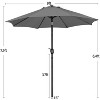 Yaheetech 9FT Outdoor Patio Umbrella with Crank and Push Button to Tilt - 3 of 4