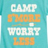 Girls' - Instant Message - Camp Smore Worry Less Fitted Short Sleeve Graphic T-Shirt - 2 of 4