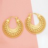 Ross-Simons Italian 18kt Gold Over Sterling Embellished Hoop Earrings - 3 of 4