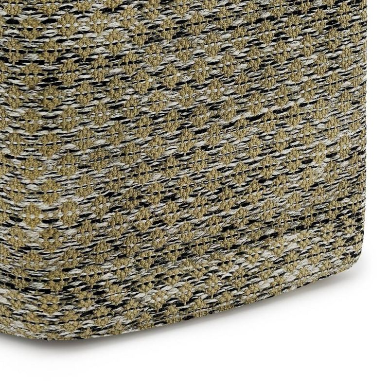 Tabitha Square Woven PET Polyester Pouf - WyndenHall, 5 of 9