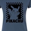 Women's - Pokémon - Pika Checkers Fitted Graphic T-Shirt - 2 of 3