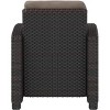 Balkene Home 63361 Miles Club Chair Outdoor Club Chair Patio Armchair With Khaki Cushions All Weather Durability & Fade Resistant - Mocha Wicker - 2 of 4