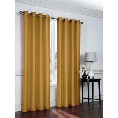 gold curtains