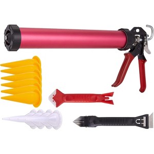 Right Hand Sausage Caulking Gun Manual 20 oz Leakproof Dispenser for Adhesive & Sealant - 1 of 4
