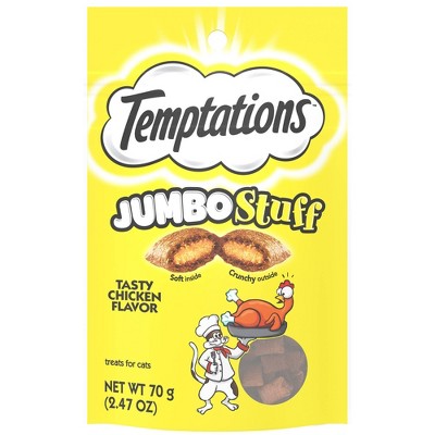 Temptations Jumbo Stuff Tasty Chicken Flavor Crunchy Cat Treats