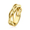 RS Pure by Ross-Simons 18kt Gold Vermeil Wavy Ring - 3 of 4