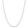 Black Bow Jewelry 1.8mm, 14k White Gold Diamond Cut Solid Cable Chain Necklace - 3 of 4