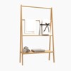 Bamboo Ladder Towel Rack, Freestanding Clothing Rack with Storage Shelf, Bathroom Drying Stand, Display Stand for Bedroom Dressing Room Laundry - 2 of 4