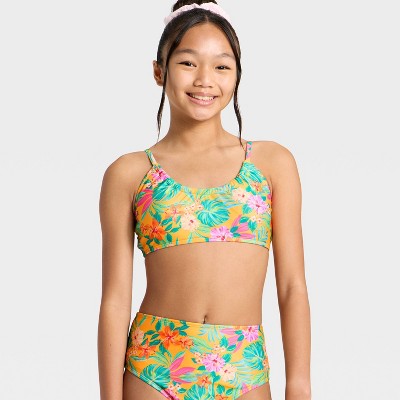 Art Class Girls' Exotic Tropics Bikini Set- art class™ Orange L — фото 3