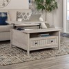 Costa Lift Top Coffee Table Chalked Chestnut - Sauder: Modern MDF Storage, Metal Hardware, 5-Year Warranty - image 2 of 4