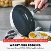 Bobby Flay 2pk (8" and 10") Stainless Steel Ceramic Nonstick Fry Pan Set - 2 of 4