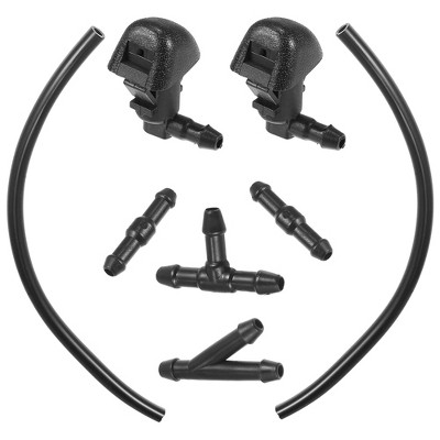 Unique Bargains Windshield Washer Nozzle for Honda Pilot 2009-2015 76810-TK8-A01 Black 1 Set