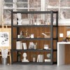 VYNXARIA 59" Wide Black Metal Shelving Unit with 5 Removable Dividers - Heavy-Duty Storage for Garage, Kitchen, and Office - 4 of 4