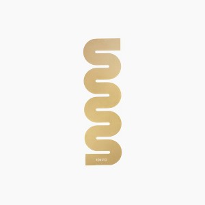 Poketo Brass Bookmark in Wave - 1 of 4
