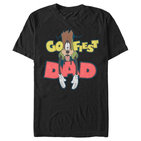 Men's A Goofy Movie Goofiest Dad T-shirt - Black - Medium : Target