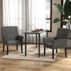 Costway Executive Guest Chair Accent Chair Arm Chair w/Rubber Wood Legs - 4 of 4