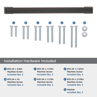 8-Inch Oil Rubbed Bronze Appliance Pull with Mounting Hardware