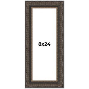 PosterPalooza | Panoramic Museum Brown Picture Frame - UV Acrylic, Foam Board Backing, Hanging Hardware - 1 of 4