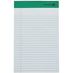 MyOfficeInnovations Notepads 5" x 8" Narrow White 50 Sheets/Pad 12 Pads/PK (18592STP) 491461 - 1 of 4