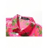Mens Hawaiian Shirt Short Sleeve Flamingo Shirt Casual Button Down Shirts Summer Beach Shirt - 2 of 4