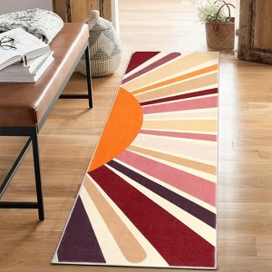 Washable Rugs Area Rugs for Living Room Bohemian Rugs for Bedroom Large Carpets Ultra Soft Faux Wool Dining Room Rug Non Slip&Non-Shedding - 1 of 4