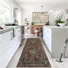 Fulvari Washable Runner Rug,Non-Slip Boho Vintage Hallway Rug with Rubber Backing, Stain Resistant Distressed Carpet Runner for Kitchen - 2 of 4