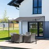 Resenkos Outdoor Garden Gazebo, Sunshade Gazebo Canopy,10' x 10' Outdoor Pergola Gazebo with Durable & Spacious Weather-Resistant Design, Grey Gray - 3 of 4