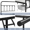 Yaheetech Iron Platform Bed Frame with High Headboard and Footboard - 4 of 4