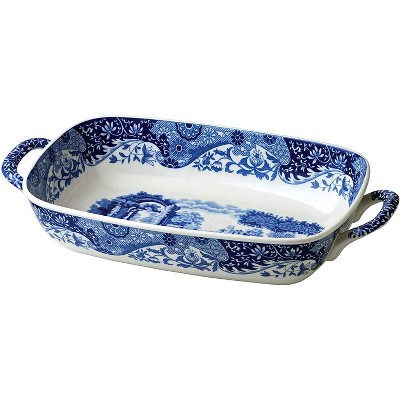 Spode Blue Italian Handled Serving Dish : Target