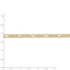Black Bow Jewelry 4.75mm, 14k Yellow Gold, Flat Figaro Chain Bracelet, 8 Inch - 4 of 4