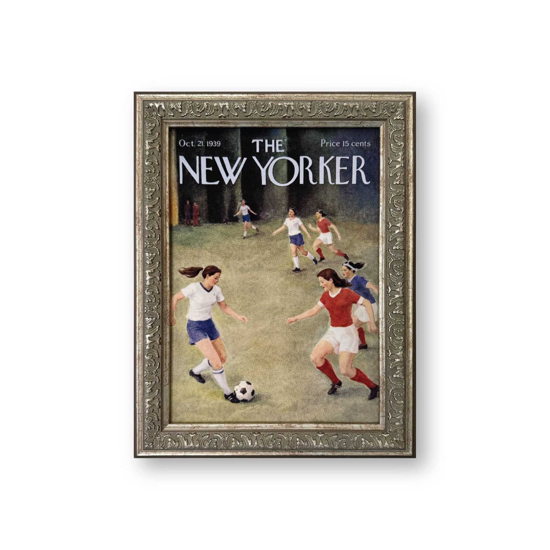 Petal Lane The New Yorker Womens Soccer 8"x10" Silver Gold Frame